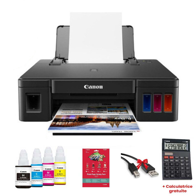 Imprimante Canon Jet D'encre Multifonction 3En1 G2410 Couleur Noir En Tunisie