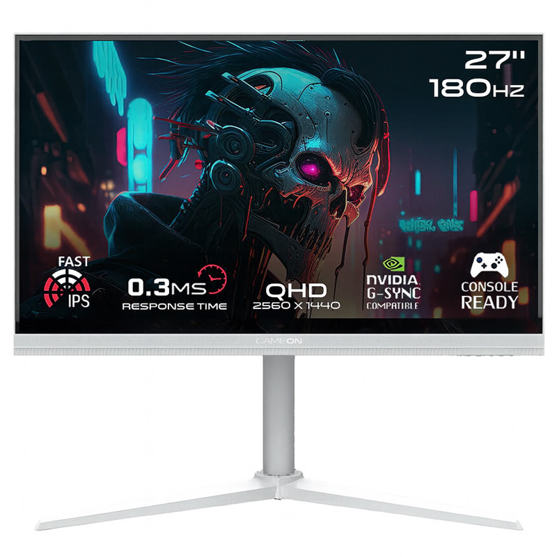 Ecran Gaming Gameon Arctic Pro Series GOA27QHD180IPS 27'' QHD 180Hz Fast IPS Blanc en Tunisie