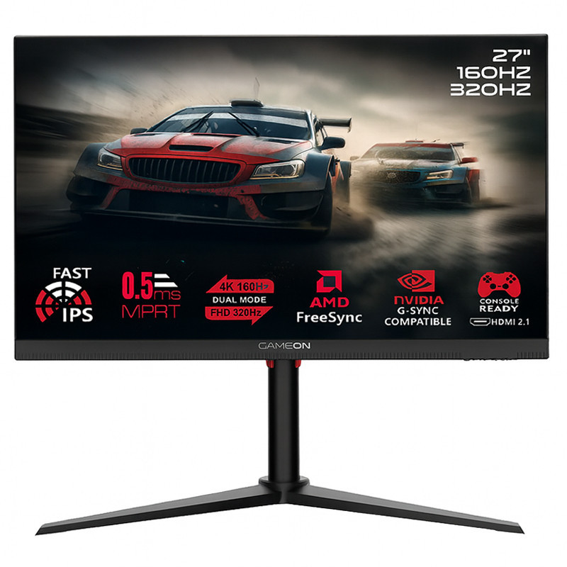 Ecran Gaming Gameon Switch X Series GOSX27B 27'' 4K UHD 160 Hz / FHD 320 Hz 4K 160Hz Fast IPS Noir en Tunisie