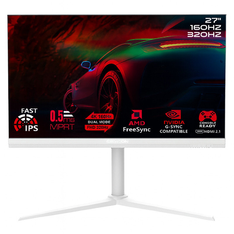 Ecran Gaming Gameon Switch X Series GOSX27W 27'' 4K UHD 160Hz / FHD 320Hz Fast IPS Blanc en Tunisie