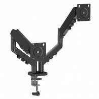 Support De Bureau Gameon GO-5550 Double Ecran à Ressort à Gaz 17" - 32" Noir En Tunisie