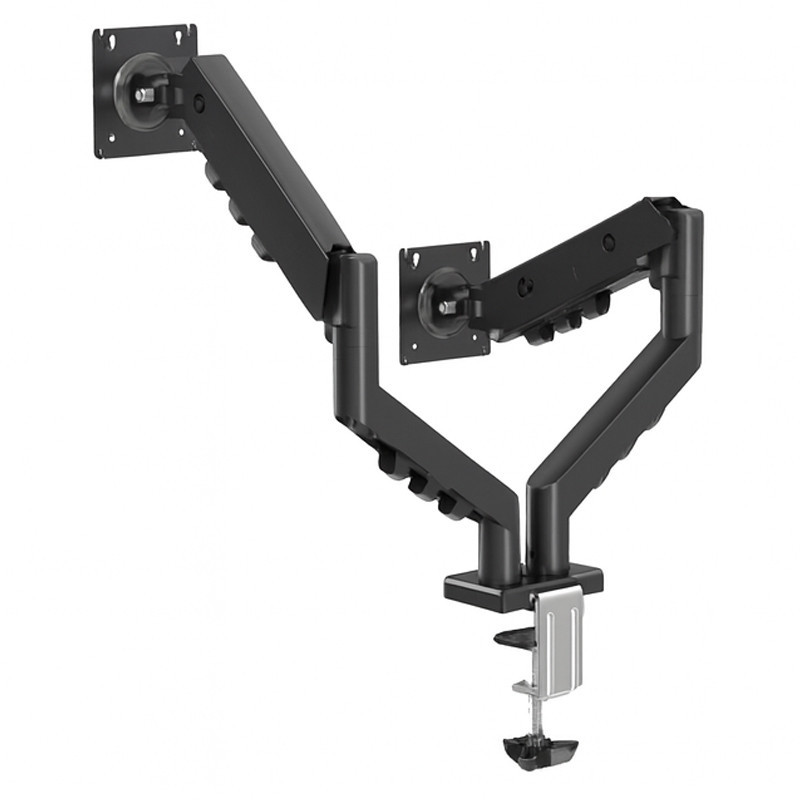 Support De Bureau Gameon GO-5550 Double Ecran à Ressort à Gaz 17" - 32" Noir En Tunisie