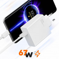 Adaptateur Chargeur Xiaomi 67W Blanc en Tunisie