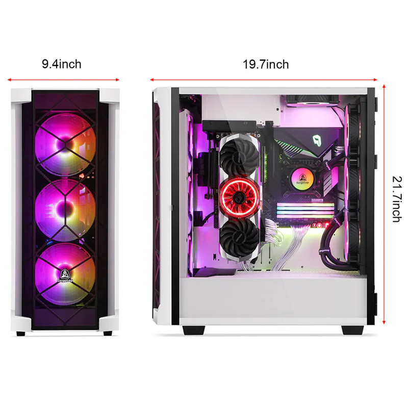 Boitier Gaming Segotep Phoenix T1 E-ATX Noir En Tunisie