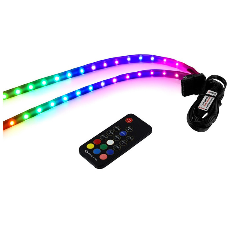 2 Bandes LED Raidmax LD-302R RGB 30Cm Noir en Tunisie