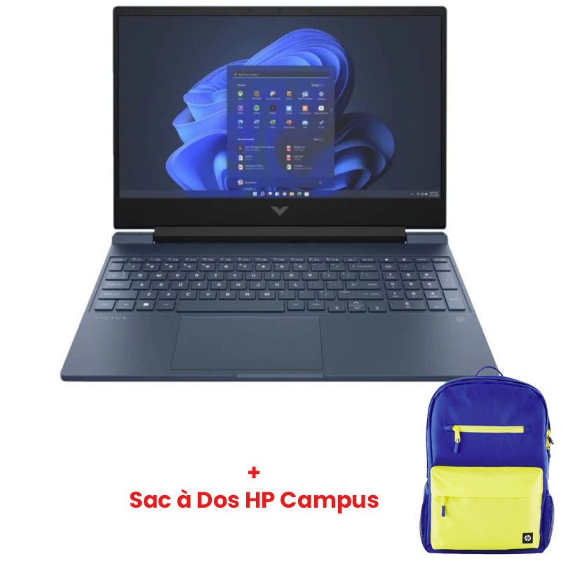 HP Pc Portable Gamer Victus 15-fa1006nk i5 13Gén 32Go 512Go SSD Windows 11 Pro en Tunisie