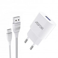 Chargeur Smartphone Aspor A818 Type-C Blanc en Tunisie