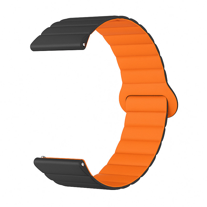 Ceinture Bracelet Connectée Kieslect 22 mm Noir & Orange en Tunisie