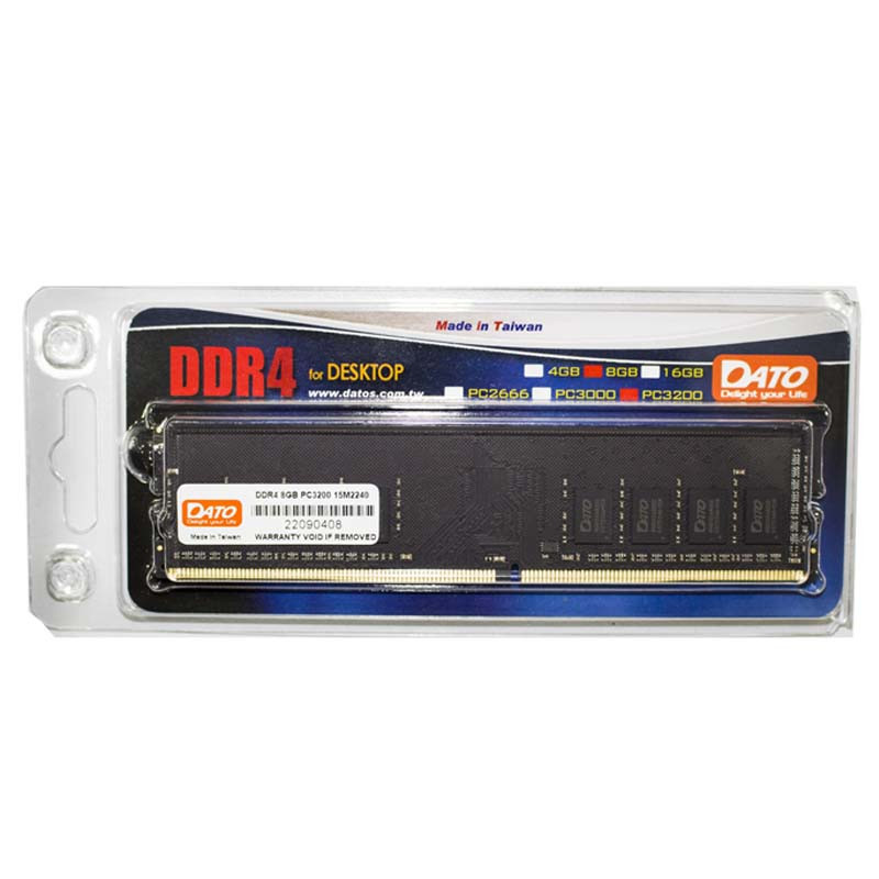 Barrette Mémoire Dato 8Go DDR4 3200HZ Dimm
