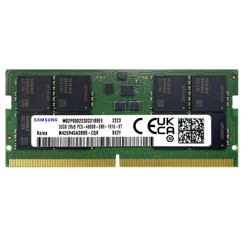 Barette Mémoire Samsung 32Go DDR5 4800MHz SO-DIMM En Tunisie