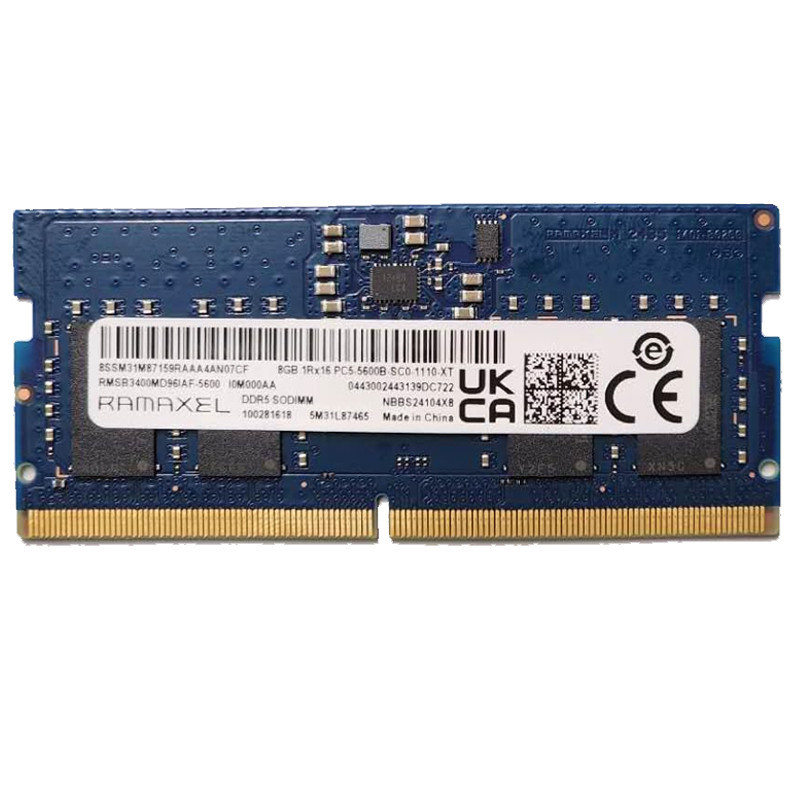 Barrette Mémoire Ramaxel 8Go DDR5 5200MHz SO-DIMM En Tunisie
