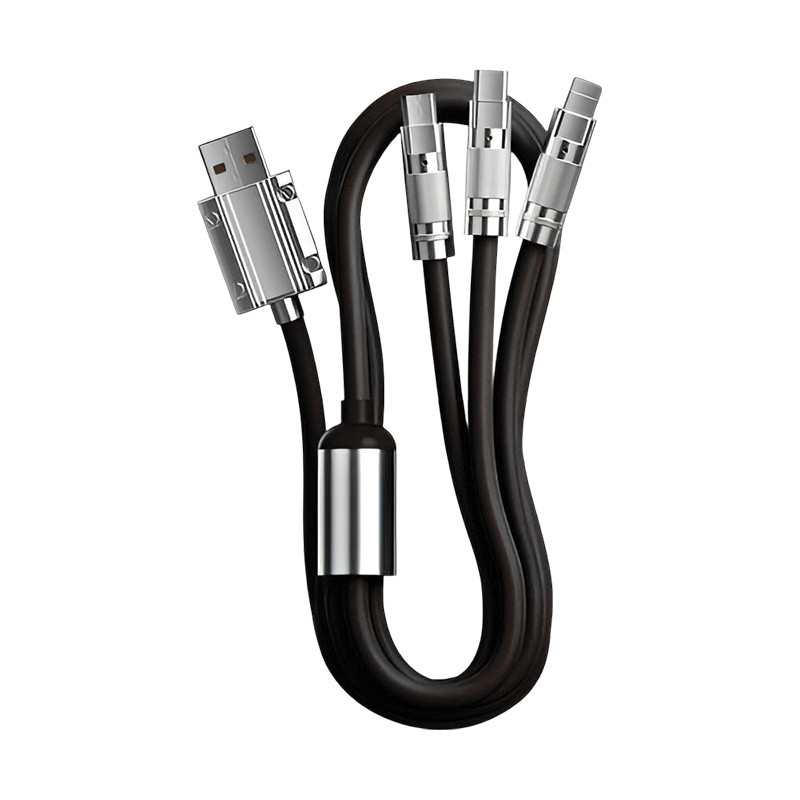 Câble Chargeur 3 en 1 Noir En Tunisie
