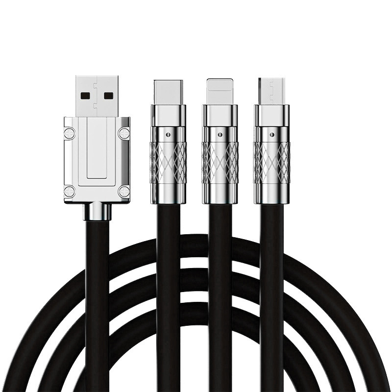 Câble Chargeur 3 en 1 Noir En Tunisie