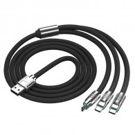 Câble Chargeur 3 en 1 Noir En Tunisie