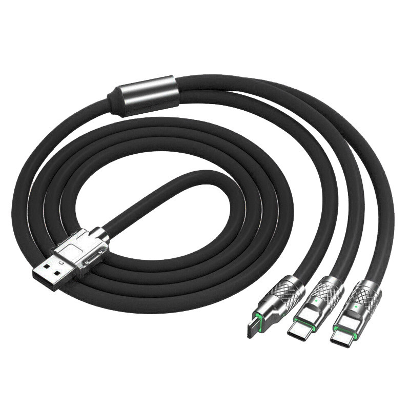 Câble Chargeur 3 en 1 Noir En Tunisie