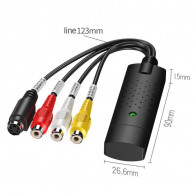 Clé D'acquisition EasyCAP Video-Audio USB + 3RCA Noir en Tunisie