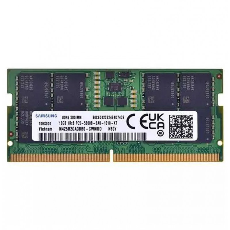 Barrette Mémoire Samsung 16Go DDR5 5600MHz SO-DIMM En Tunisie