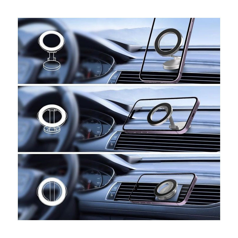 Support Téléphone Pour Voiture T-9202 1080° Noir EN tUNISIE