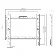 Support Tv Mural SBOX Budget Pour TV 13''- 43'' Noir En Tunisie