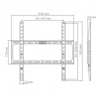 Support Tv Mural SBOX Budget Pour TV  32''- 75'' Noir En Tunisie