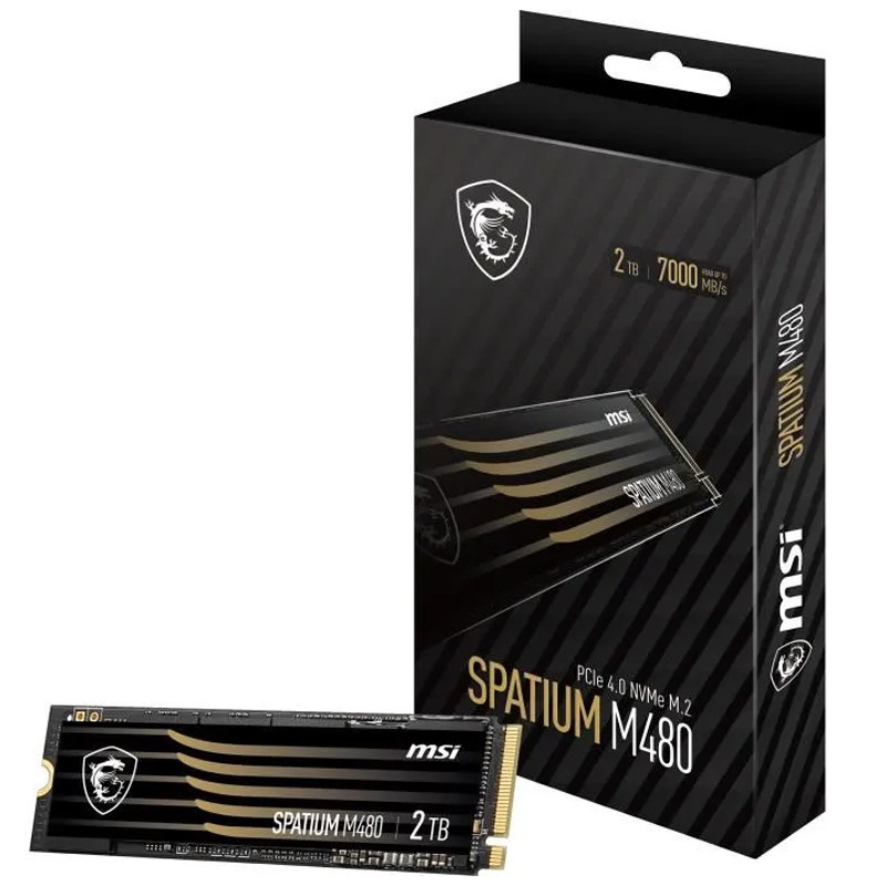 Disque Dur SSD Interne MSI Spatium M480  Play 2To NVMe M.2 En Tunisie