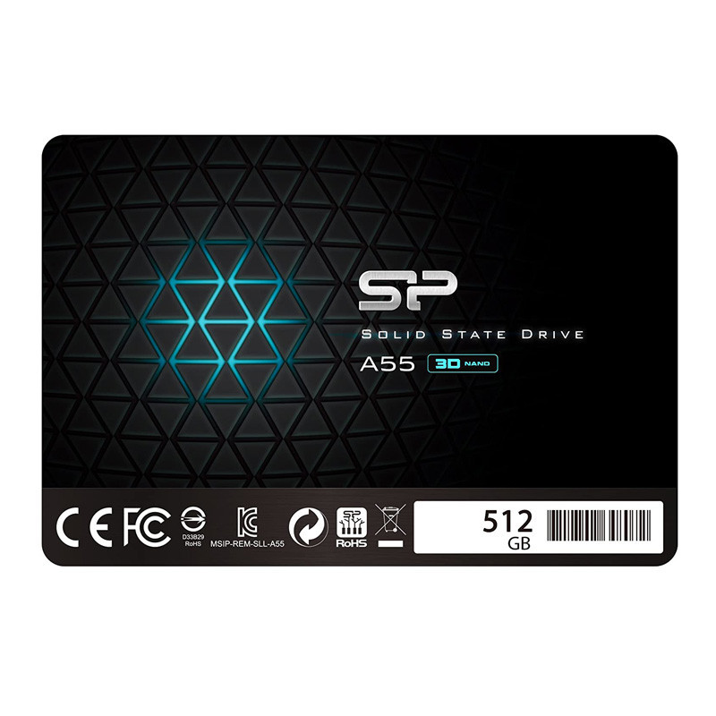 Disque Dur Interne Silicon Power SSD 512G A55 (SP512GBSS3A55S25)
