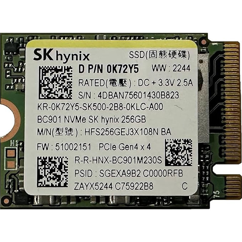 Disque Dur SSD Interne SK Hynix BC901 256Go Nvme en Tunisie