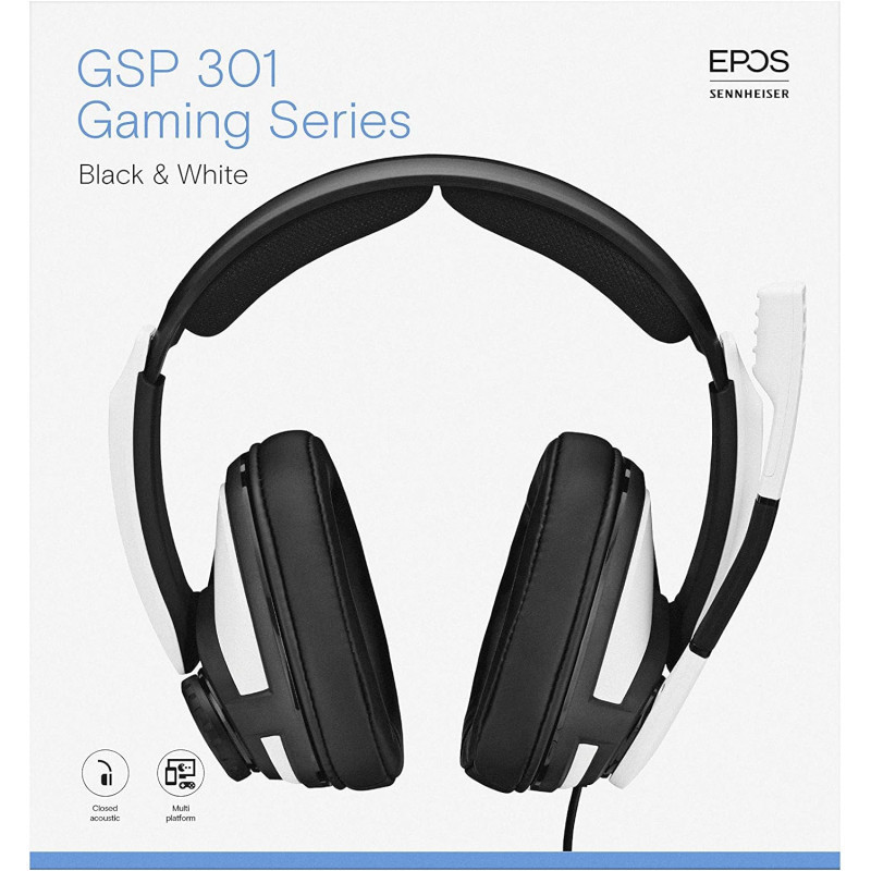 Casque Gaming Sennheiser EPOS GSP 301 Blanc en Tunisie