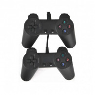 Manette de Jeux Double Simple R-JD12 Noir