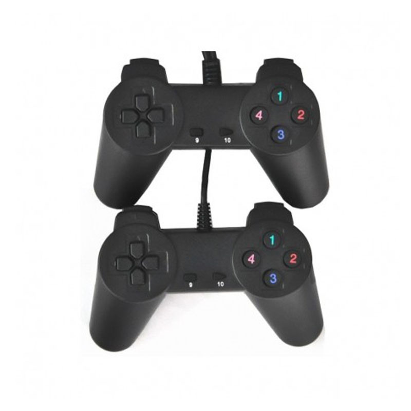 Manette de Jeux Double Simple R-JD12 Noir