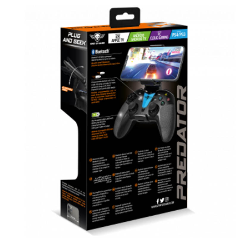 Spirit Of Gamer Manette Sans Fil Predator Noir En Tunisie