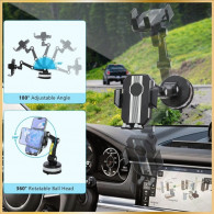 Support Voiture Pour Smartphone 360° Noir en Tunisie