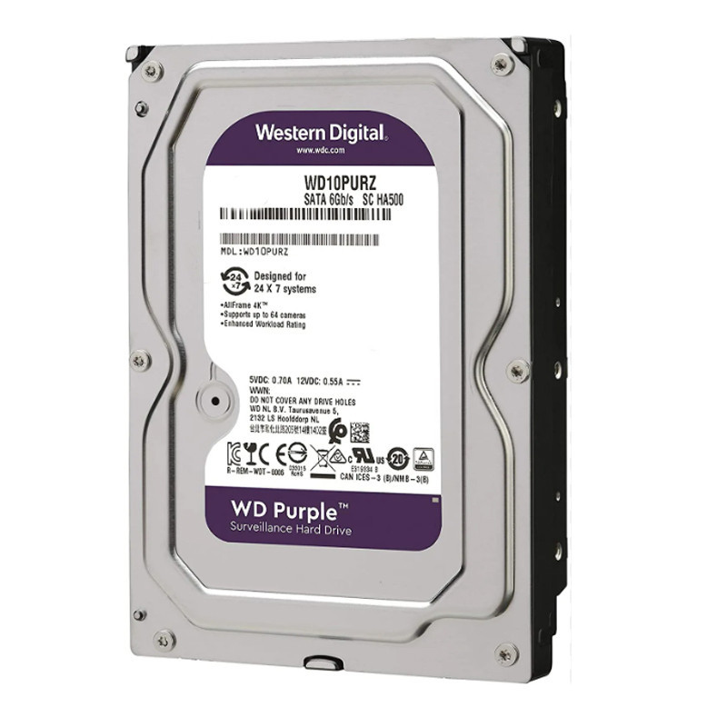 Disque Dur Interne Western Digital 3.5 Purple 1 To SATA 6 Gb/s