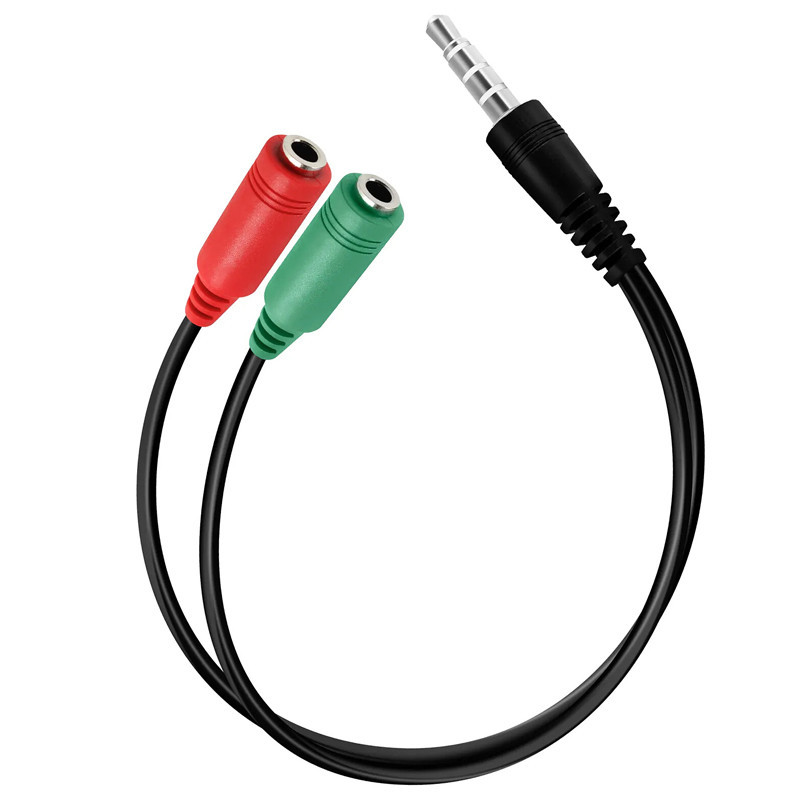 Câble Audio Jack Male Vers Jack Femelle Pour Casque Noir en Tunisie