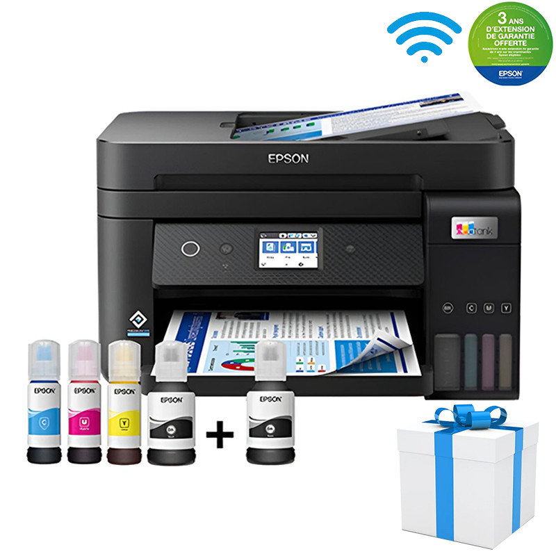 Imprimante Epson EcoTank L6290 4 En 1 à Réservoir Intégré A4 Wifi (C11CJ60405)
