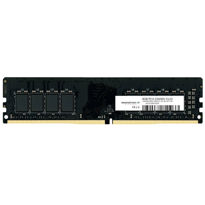 Barrette Mémoire Innovation IT 8Go DDR4 3200MHz U-DIMM En Tunisie