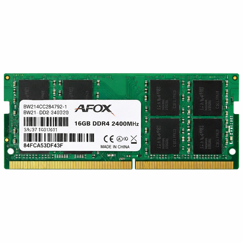 Barrette Mémoire Afox 16Go DDR4 2400MHz SO-DIMM en Tunisie
