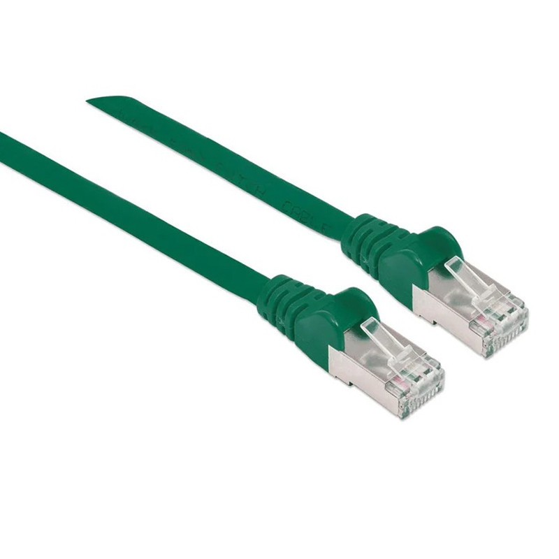 Cable Réseau Intellinet 350600 CAT6a S/FTP 1M Vert En Tunisie