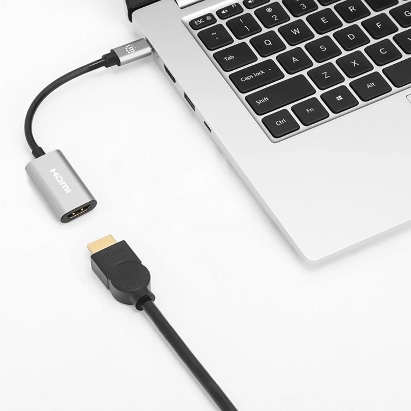 Adaptateur Convertisseur Manhattan Type C Vers HDMI Gris En Tunisie