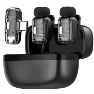 Microphone Sans fil Wiwu Professionnel Pour Smartphones Noir en Tunisie