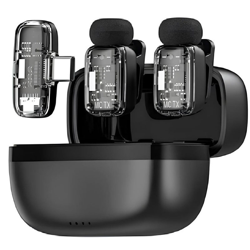 Microphone Sans fil Wiwu Professionnel Pour Smartphones Noir en Tunisie