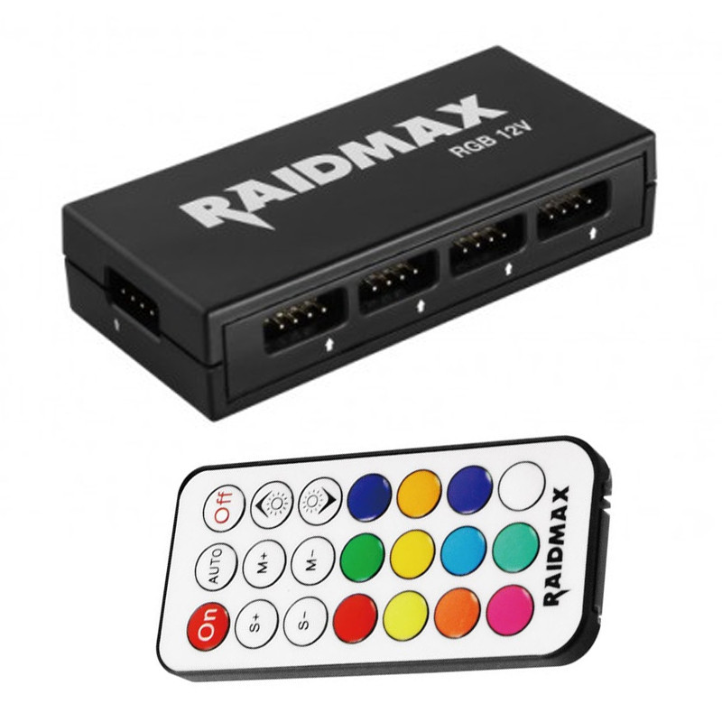 Contrôleur Raidmax MX-411 RGB 12V Noir en Tunisie