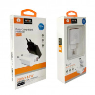 Chargeur Wuw C172 Dual 20W Type-C Noir En Tunisie