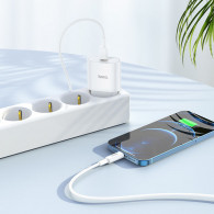 Chargeur Hoco 20W Type-C Blanc en Tunisie