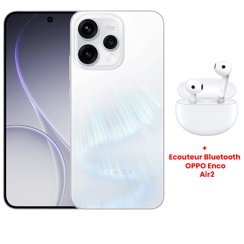 Smartphone Oppo Reno 15 5G 24Go 512Go Blanc en Tunisie