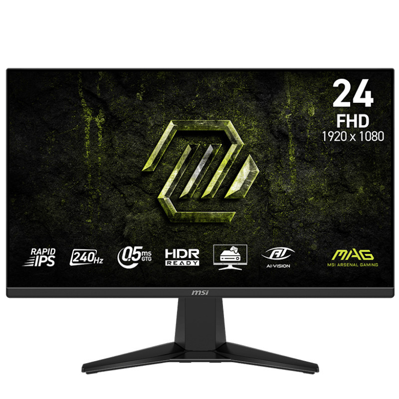 Ecran Gaming MSI Mag 245F X24 24'' FHD 240Hz Fast IPS Noir en Tunisie