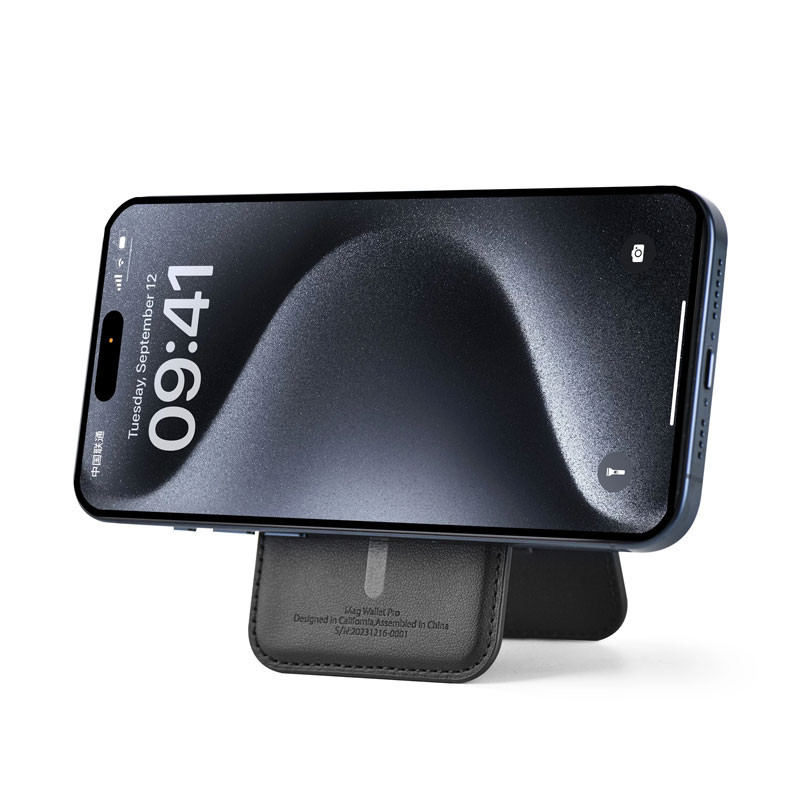 Portefeuille Magnétique Wiwu Avec Support Noir en Tunisie