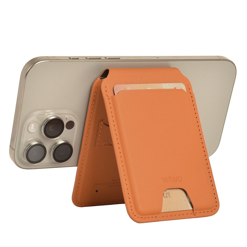 Portefeuille Magnétique Wiwu Avec Support Marron en Tunisie