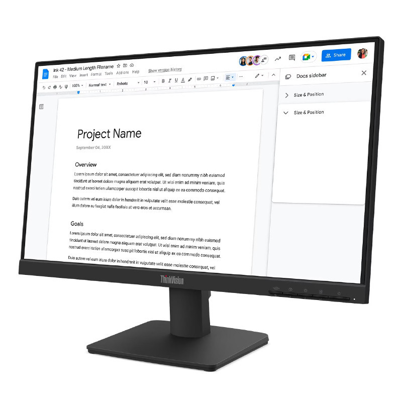 Ecran Lenovo Thinkvision S22-4e 21.5'' FHD 100Hz IPS Noir en Tunisie