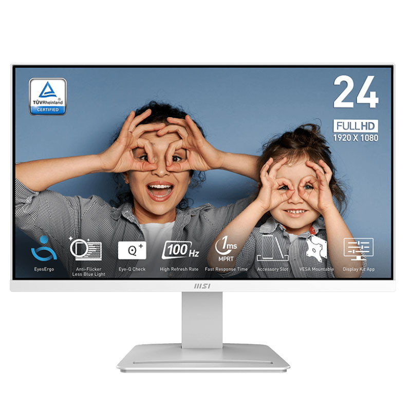 Ecran MSI Pro MP2412W 23.8'' Full HD 100Hz VA Blanc en Tunisie
